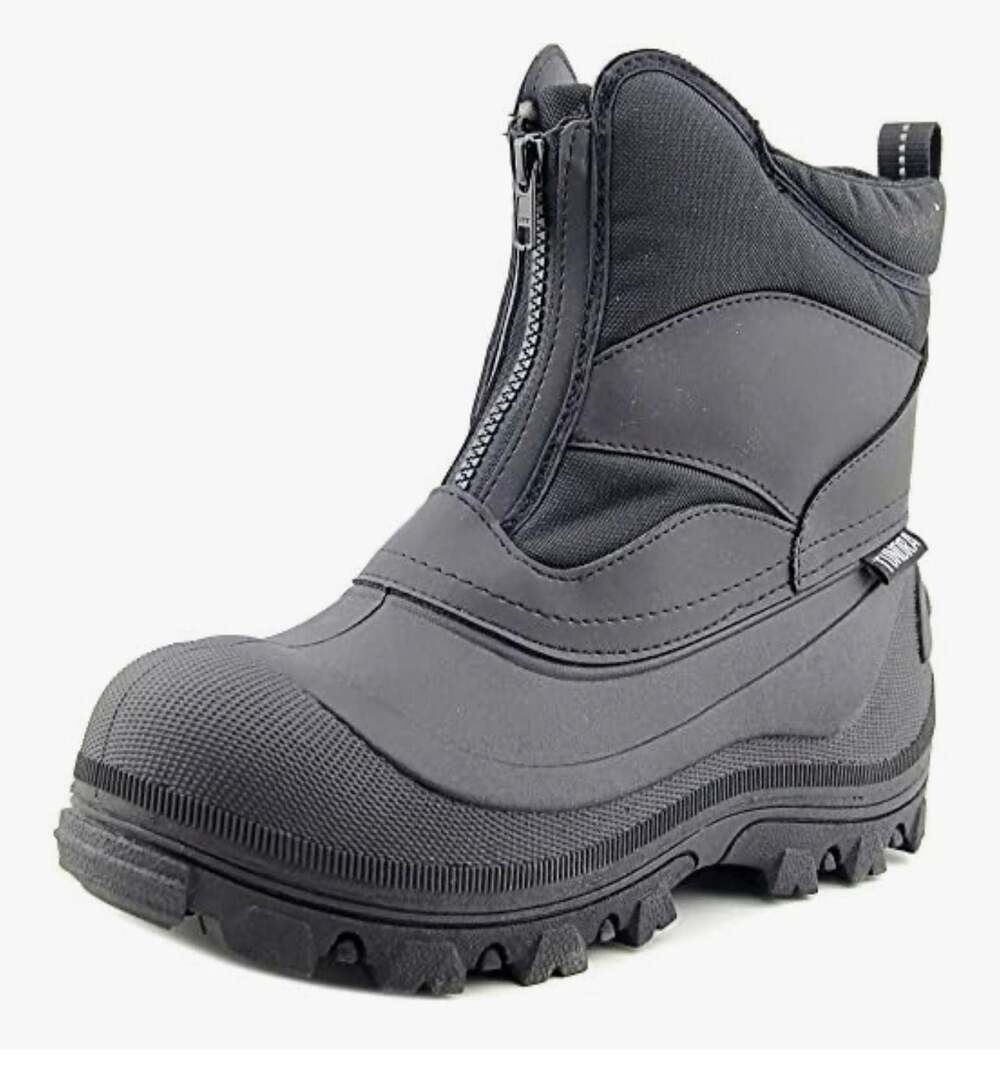 Tundra Mitch Waterproof Snow Boots, Black, Men's 12 M brand new Zip Fast